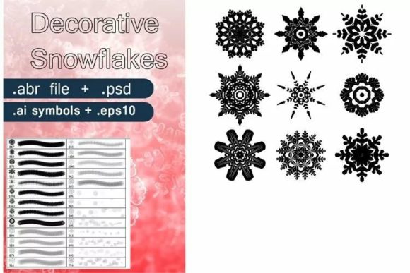 Abstract Vector Decorative Snowflakes: A Comprehensive Guide to Ornamental Design Assets