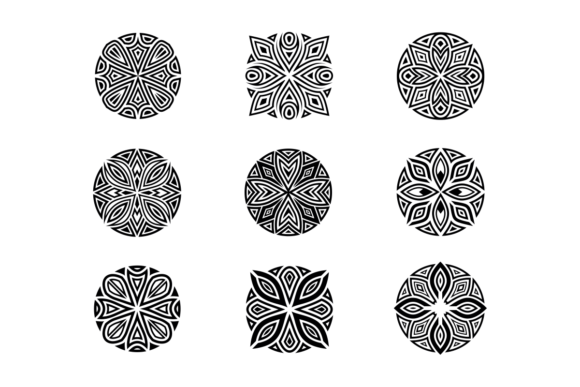 Artistic Round Decorative Shape Vector