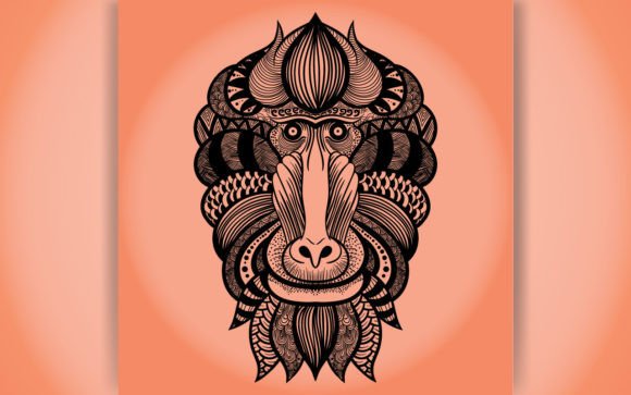 Decorative Baboon Coloring Page Book: A Strategic Asset for Creative Branding and Engagement