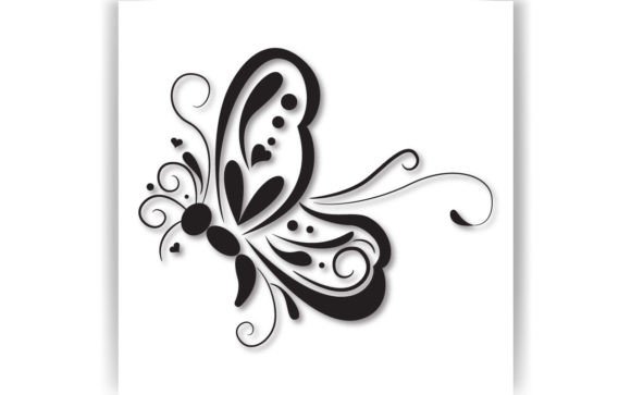 Decorative Butterfly Paper Cut Design