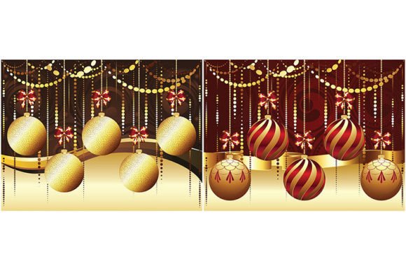 Decorative Gold Xmas Balls
