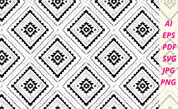 Decorative Triangles Seamless Pattern