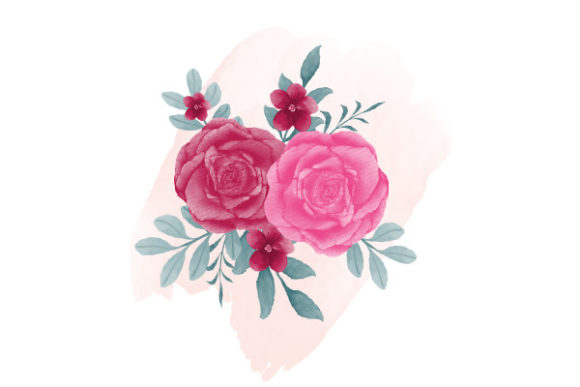 Decorative Watercolor Floral Background