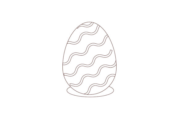 Easter Decorative Egg Coloring Page