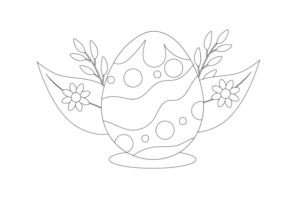 Easter Icon Decorative Outline Style