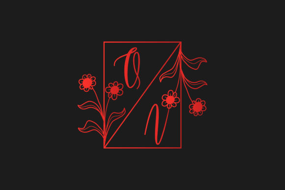 Element Monogram Letters Decorative
