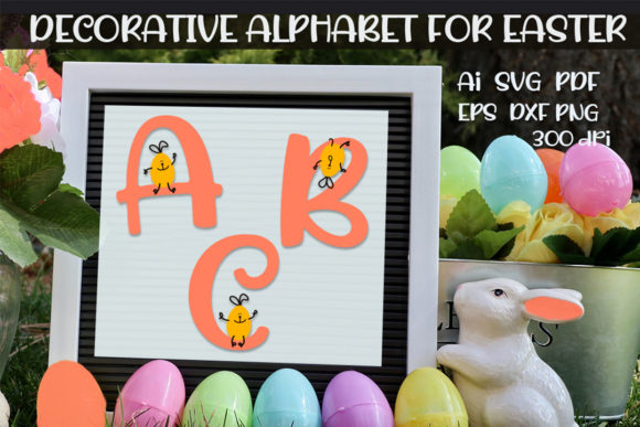 Elevating Seasonal Branding: The Strategic Value of the DECORATIVE ALPHABET for EASTER in Sublimation Design