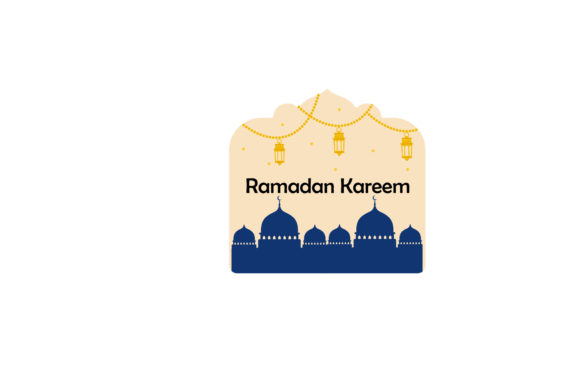 Enhance Your Designs With Ramadan Badge Yellow Decorative