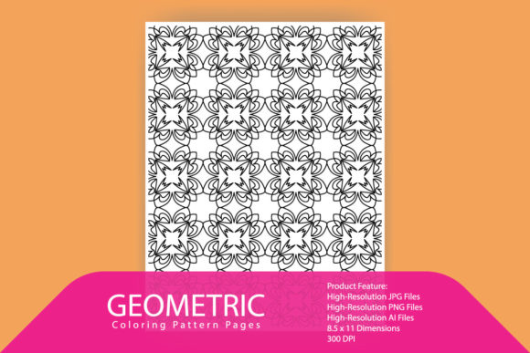 Geometric Digital Decorative Pattern