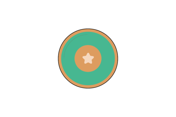 Green Decorative Plate: A Versatile Design Asset for Creative Projects