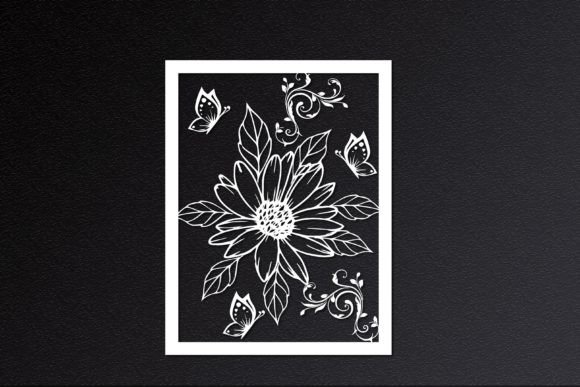 Laser Cut Summer Decorative Flowers Svg