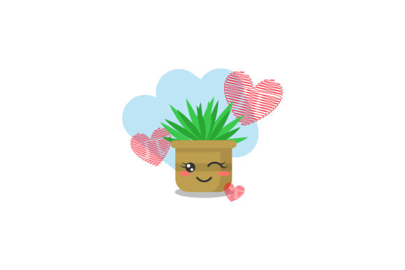 Love Kawaii Decorative Plant