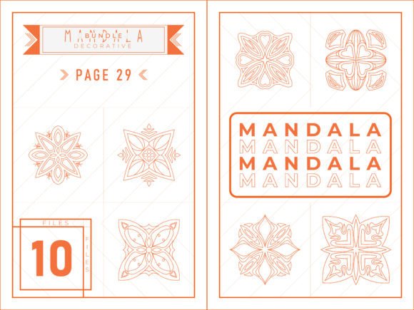 Mandala Coloring Decorative Bundle 29