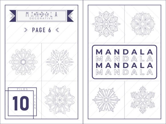 Mandala Coloring Decorative Bundle - 6