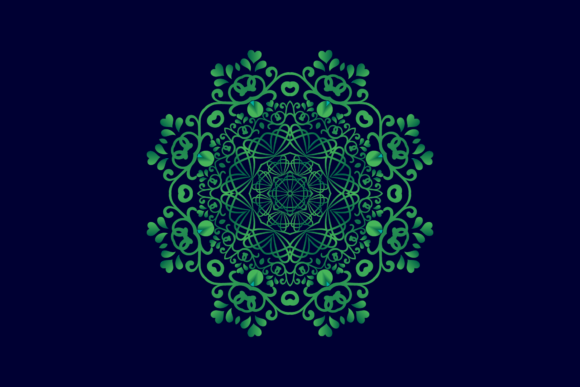 Mandala Green Decorative: A Versatile Design Asset