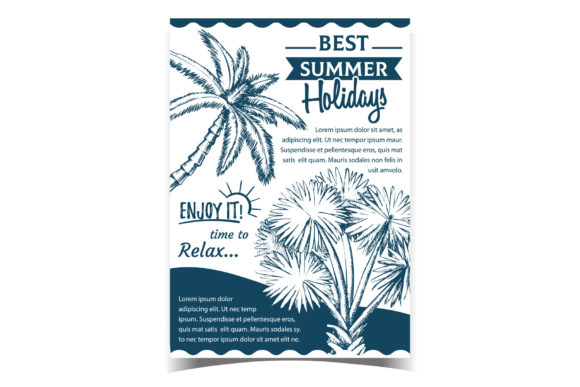 Palm Decorative Trees on Advertising