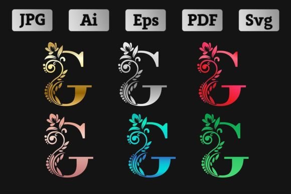The Art of the Metallic G: Elevating Design with Decorative Letter Alphabets